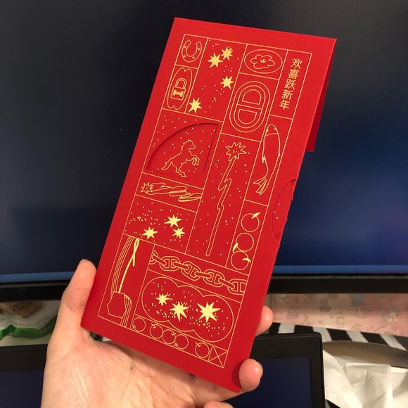 Hermes Red Pocket/Red Envelope - Picture 1 of 2